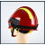 承琉定制17统型抢险救援头盔ABS应急救援消防安全帽防砸耐冲击防火地 红色头盔灯架手电
