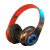 雷米瑞适用发光无线蓝牙耳机头戴式5.0重低音耳麦OPPO华为vivo苹果 红色 不发光：黑 官方标配