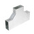 宝卫侠（BAOWEIXIA）钢制槽式镀锌桥架配件 水平三通 200*100*0.7mm 一个价
