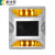 康迪普 太阳能铸铝道钉 方形LED交通警示灯道钉地面双面引导灯 黄色