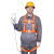 五点式安全带单腰带高空作业安全绳套装保险带电工耐磨户外工地 单独安全带(不含绳钩)