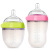 可么多么（como tomo）新生婴儿防胀气硅胶奶瓶防胀气母乳奶瓶防摔仿母乳原装进口 150ML+250ML套装（自带1滴+2滴奶嘴）