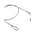 包塑钢丝绳威亚绳音箱保险绳舞台灯吊钢丝绳挂衣绳子室外晒被 包塑钢丝2.0mm 线长1.5米+两头5号钩