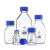 SIMAX透明丝口瓶蓝盖试剂瓶玻璃宽大口方形瓶100 250 500 1000ml 透明500ml 大口方形 GL80