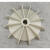 单相电机风叶双值电机散热片马达塑料风扇台式紧固型YLYC扎箍高温 轴径14MM 外径115MM6叶