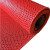 塑料pvc防滑地垫镂空隔水垫厨房浴室厕所防滑垫室外商 红色[5mm厚加密加厚] 0.9米宽*2米长[整卷]
