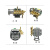 家用黑猫220v高压清洗机QL280/380型洗车机刷车器配件铜泵头总成 280型铜泵头总成+压力表（送修理包）