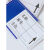 全磁强磁力标签贴材料卡标识贴货架仓位物资库位标示分类材料卡 60*100全磁蓝色