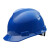 吉象 安全帽 ABS新国标V型 建筑工程电力施工业头盔 耐刺穿抗冲击 B3型 蓝色