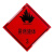 从豫 易燃气体危险品安全标识牌 铝板非冲压 3类 液体300*300 一个价