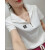 皮尔卡丹（pierrecardin）品牌t恤女2024新款夏季拉链短袖小众韩版时尚百搭翻领显瘦女装 红色 S 80-90斤