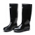 回力雨鞋户外钓鱼防水不易滑雨靴耐磨水鞋 838黑色高筒加棉 42码 