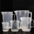 塑料烧杯 刻度量杯 级塑料 耐高温 溶液杯 实验器材 塑料烧杯3000ml