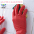 东涛防护隔离迷你防滑洗碗耐用乳胶贴合手型洗衣生活橡胶手套 东涛7200红色10双 M