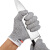 久匀 5级防割手套 防切割耐磨手套厨房防刀割手套 HPPE防划手套 灰色一双 XXXS(13cm)