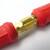 海斯迪克 欧式电焊机电缆线快速接头配件 焊把线连接接头HKsq-754 连接器公头+母头【红1对】 35-50 