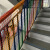 儿童楼梯防护网阳台彩色装饰网防坠网护栏网宝宝隔离网安全防攀爬 咖/白色0.8米高10 米长