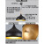 火锅店吊灯单头单个创意个性餐厅店铺餐馆饭店工业风复古锅盖灯罩 黑色 A款直径30厘米