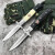 俄罗斯联邦HOKC高硬度野营生存户外战术多功能EDC折叠口 袋水果刀 黑色 60°以上 9.6cm 12cm