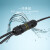 IP68电缆防水接头一进2/3/4出防水连接器路灯分线器户外防雨泡水T M25-3芯(1进3出)