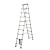 定制适用加厚升降铝合金人字梯子便携竹节伸缩梯多功能工程折叠阁楼梯 欧标3.4米+3.4米人字梯