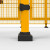 新品欧标机器人安全护栏汽车生产线围栏车间仓库隔离H2300系列 黄色卡扣C60T