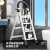 阿笛莫（ADIMO） 梯子加厚碳钢人字梯五步折叠梯加宽踏板登高工程梯铁踏板蓝色