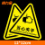 尚力金  贴纸标识牌警告标志 PVC三角形机械设备安全标示牌墙贴12*12cm当心夹手