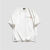 花西雪N143夏季美式潮牌短袖t恤感字母印花百搭宽松情侣上衣 白色 M105斤以下