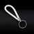 阙惠芸编织皮绳 汽车钥匙圈钥匙环挂件个性腰挂简易便携 黑白款 30*1.6mm