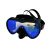 浮潜面镜专业潜水眼镜深潜防雾浮潜三宝面罩潜水面镜水肺装备 精选原装硅胶UV镀膜单面镜