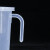 冰禹 BT-169 带盖塑料量杯 带把手pp刻度烧杯 透明测量计量杯 1000ml加盖 