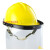 OIMG适用LNG加气站耐低温防护面屏防雾防飞溅面罩液氮防冻面屏冲击安全帽 面屏+支架
