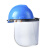 PVC防护面罩铝支架配安全帽面屏打磨电焊劳保飞溅冲击耐低温面具 铝支架+面屏