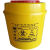 锐器盒康宝加厚黄色塑料1L圆形3升医疗废物垃圾桶8大号利器盒 圆形3升