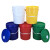 塑料桶油漆涂料桶化工桶手提带盖加厚级包装桶20L升25公斤KG 20L黄色