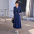 TPUZ牛仔半身裙洋气减龄套装裙女时尚春秋新款休闲短外套两件套 蓝色套装（外套+裙子） S 80-100斤