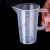 塑料烧杯 量杯带刻度毫升奶茶塑料100ml 50ml量筒500ml 1000ml刻度烧杯HZD 250ml全柄