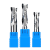 FLYDAL65度2刃白钢铣刀M2含铝立铣刀数控刀具全磨高速钢二刃立铣 二刃5x6x17x60