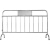 不锈钢铁马护栏 商场交通安全道路围栏 铁马护栏地铁隔离栏带移动 20138管 单面印字1m*1.5m