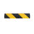 微型黄黑减速带2cm高车位分割线限速橡胶板自行车斜坡带缓冲斜纹 10cm黑箭头