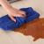 定制适用家政保洁专用毛巾清洁抹布加厚吸水不掉毛速干去壁纸污擦玻璃地板 中厚30*30紫色1条