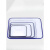 搪瓷盘方盘平底搪瓷盆医用托盘铁盘实验室美容院白色置物盘长方形 (带盖)20×30×5加深托盘加厚