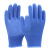 海硕尼龙纱线PVC点珠点塑劳保手套防滑耐磨工作透气防晒薄款H512 24双防滑透气H512蓝色【更划算】