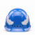埠帝海华A3安全帽工地国标透气工地头盔电力工程安全帽安全生产工作帽 A3黄色抽拉帽衬