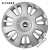 凯启达适配于长城精灵哈弗M1汽车轮毂盖轮毂罩钢圈盖车轮盖14寸改装件 14寸锋银黑(单只)
