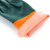 出极 浸胶工业手套 加厚PVC手套 橡胶劳保手套 单位:双 加绒橘色防滑颗粒手套1双 