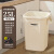 厨房垃圾桶特大号高款客厅现代工业风卫生纸筒商用收纳桶 活力橙特大号