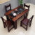 【佛山皇朝】老船木茶桌小型阳台家用茶艺桌茶几桌客厅茶桌椅组合 1m米+2靠+2方+圈椅
