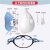 沐生堂KN100工业口罩防尘电焊打磨装修水泥面粉煤矿面罩10层过滤加厚 GB2626-2019标准  KN100可更换式硅胶立体口罩黑色